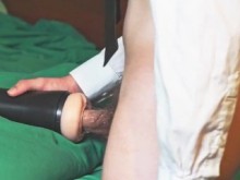 ¡Papá Dom de voz PROFUNDA en traje FOLLA DURO el coño de bolsillo + CREAMPIE! Charla sucia y el pequeño juguete de papá para follar